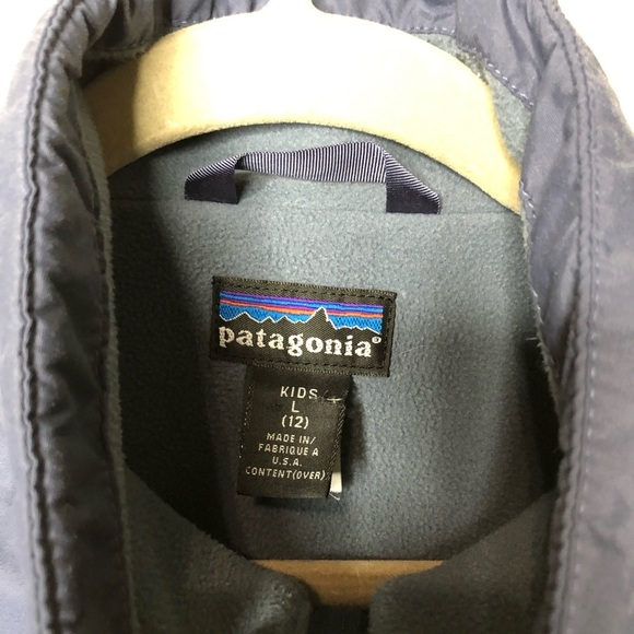 Patagonia Boy grey puffer jacket size 12 - Picture 3 of 8